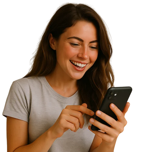 Mujer emprendedora encontrando ayuda en Expresarte Digital