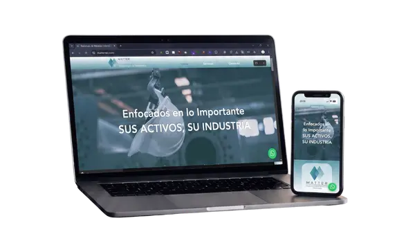 Sitio web de Matter Ingeniería, desarrollado por Expresarte Digital