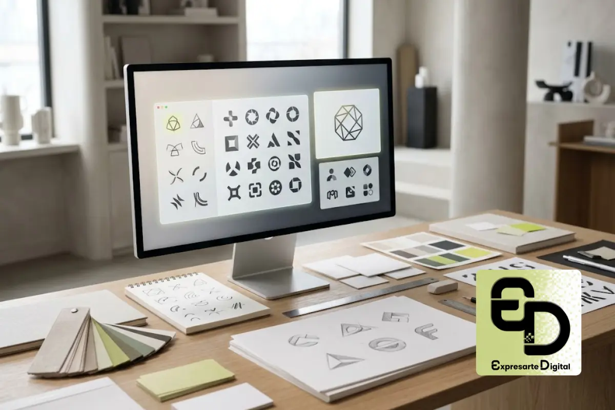 Crear un logo con IA frente al diseño profesional de identidad visual